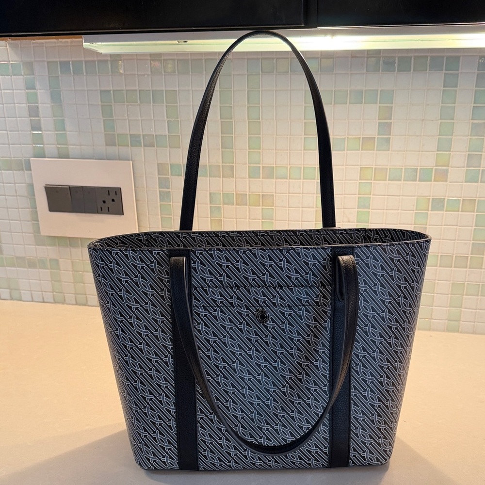 Cole Haan Black and White Patterned Tote